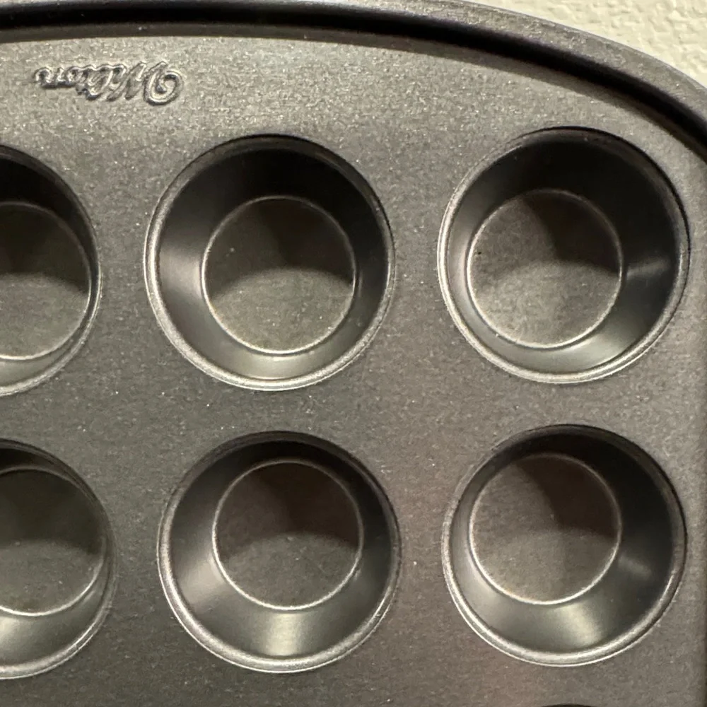 Wilton Dark Gray Mini Cupcake Pan - Picture 2 of 3